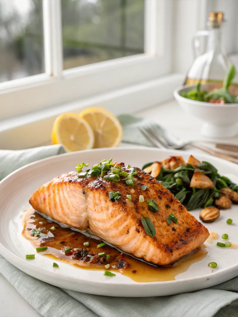 5-Ingredient Crispy Honey Garlic Salmon (Done in 20 Minutes, I Promise)