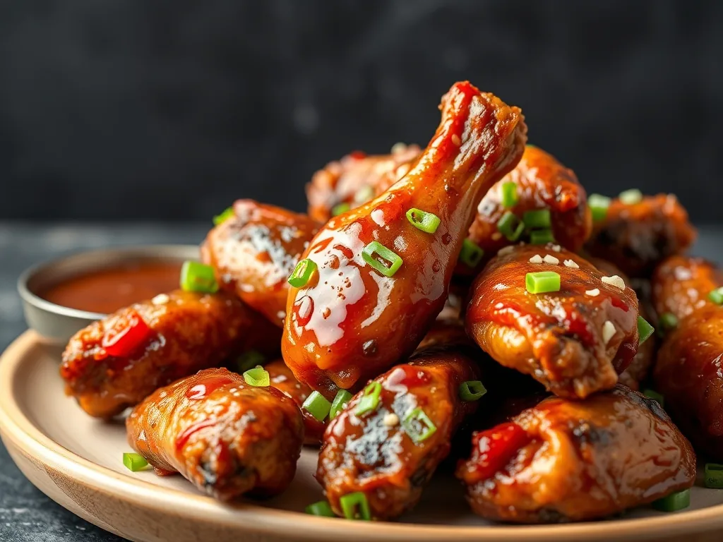 Air Fryer Korean Chicken Wings Sticky