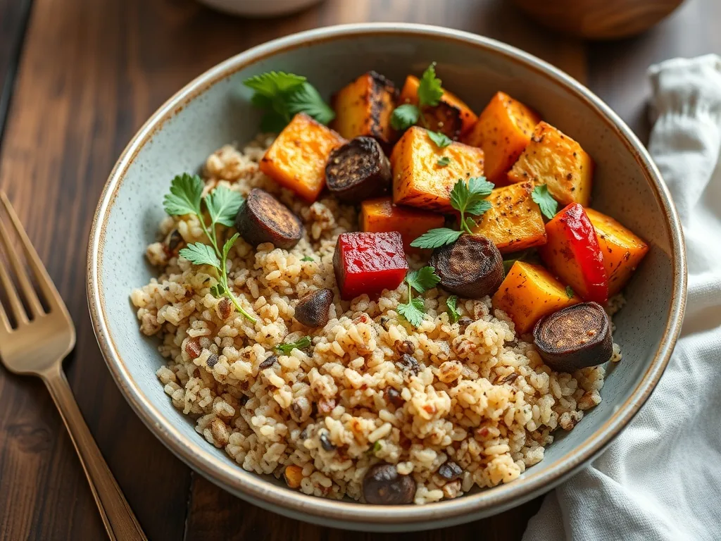 Anti-Inflammatory Quinoa Bowl with Roasted Veggies