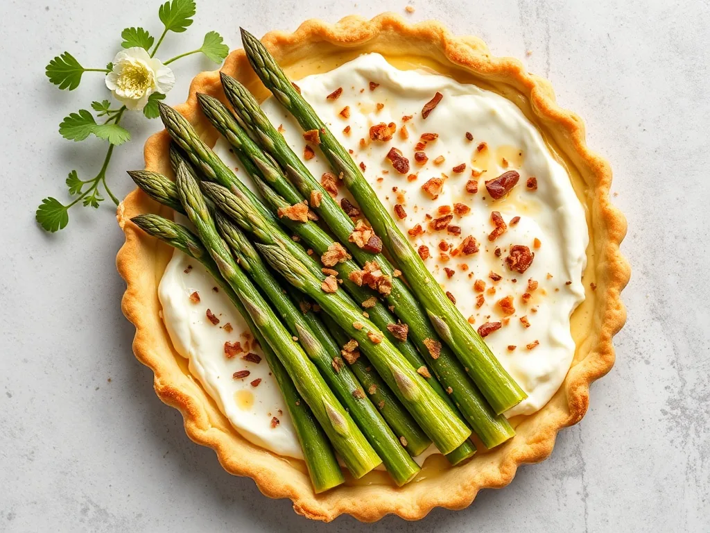 Asparagus Tart with Ricotta Easy