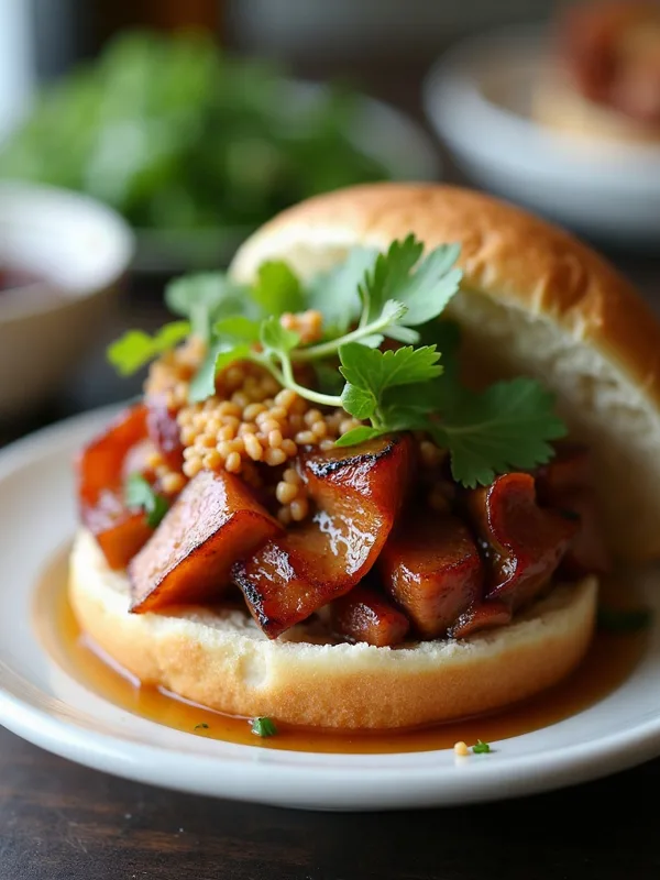 Caramelized Lemongrass Pork Belly Banh Mi Bowl