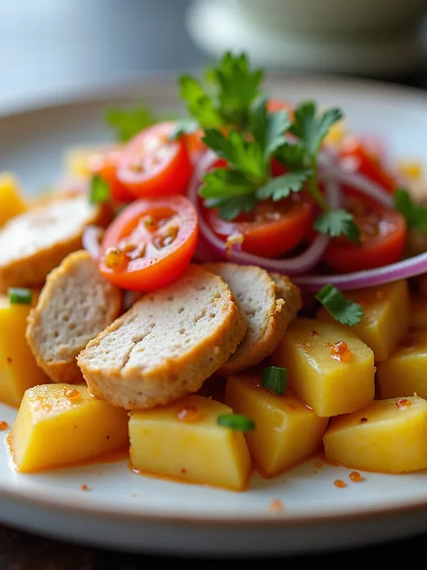 Causa Saltada de Pollo