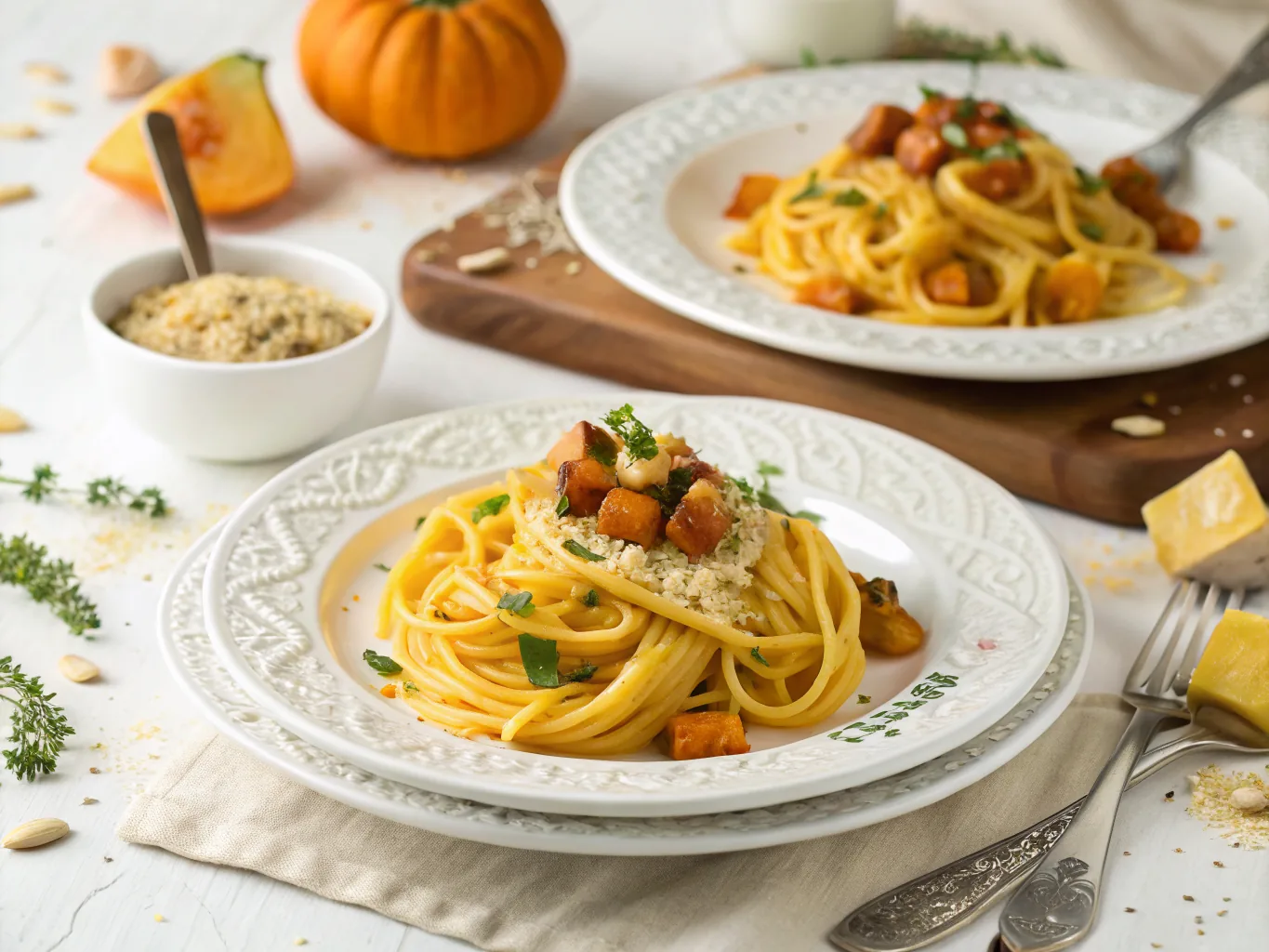 Creamy Vegan Pumpkin Pasta