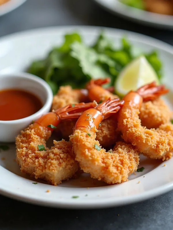 Crispy Coconut Shrimp with Tamarind-Ginger Glaze