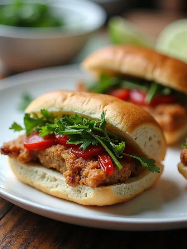 Crispy Lemongrass Pork Banh Mi