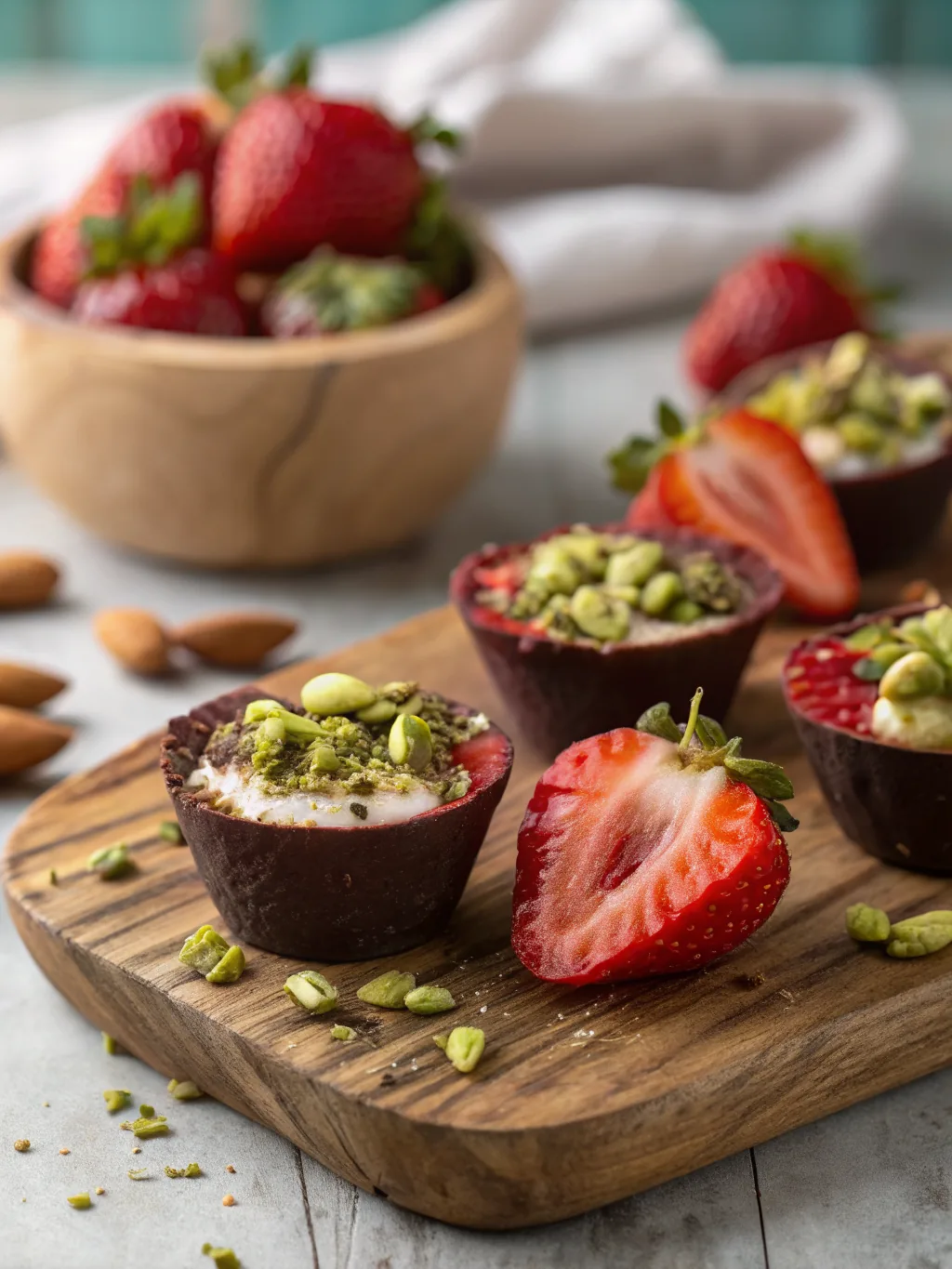 Dubai Chocolate Strawberry Cups