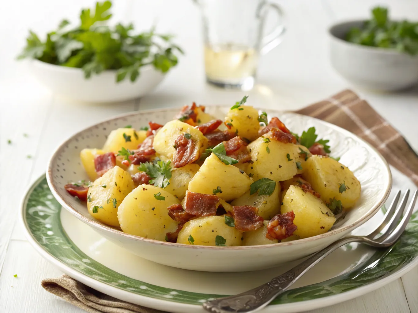 German Potato Salad Warm Bavarian Style