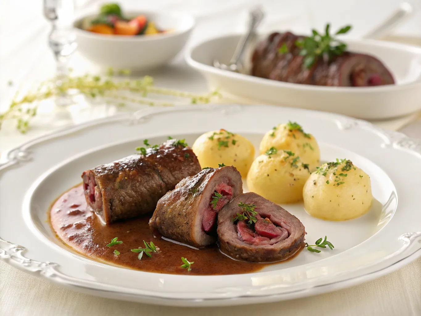 German Rouladen Beef Rolls