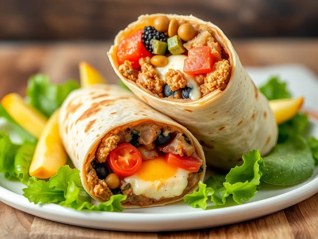 High Protein Breakfast Burrito