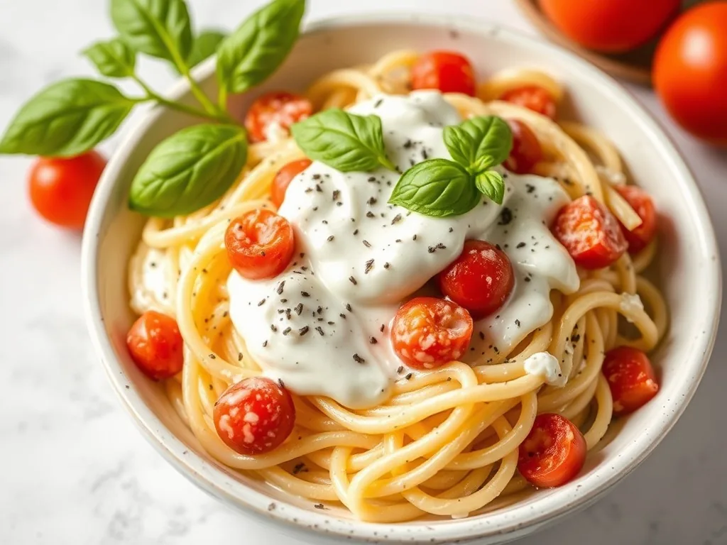 High Protein Greek Yogurt Pasta Sauce