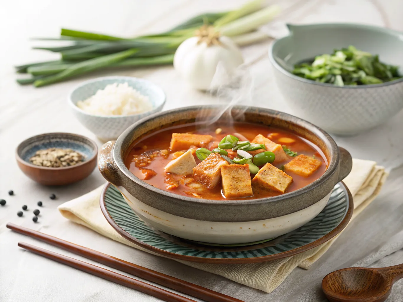 Korean Doenjang Jjigae Soybean Paste Stew