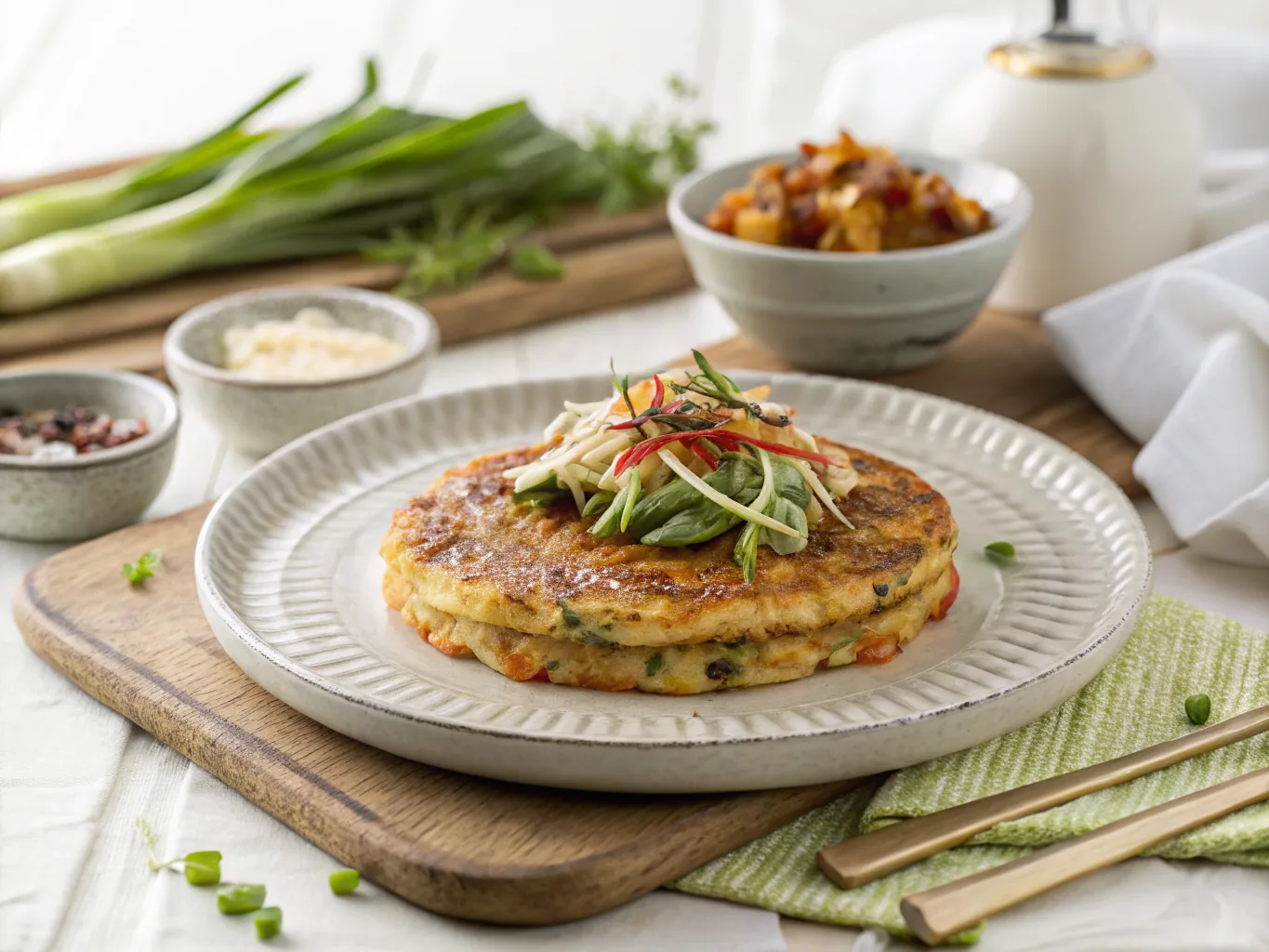 Korean Kimchi Jeon Pancake Recipe