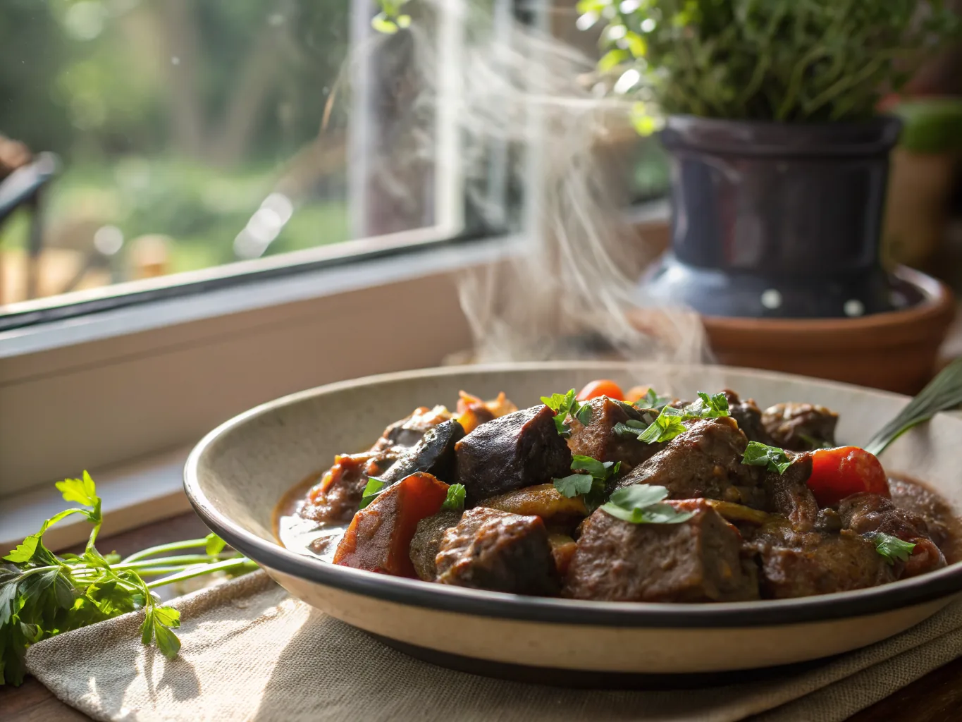 Lamb and Aubergine Stifado