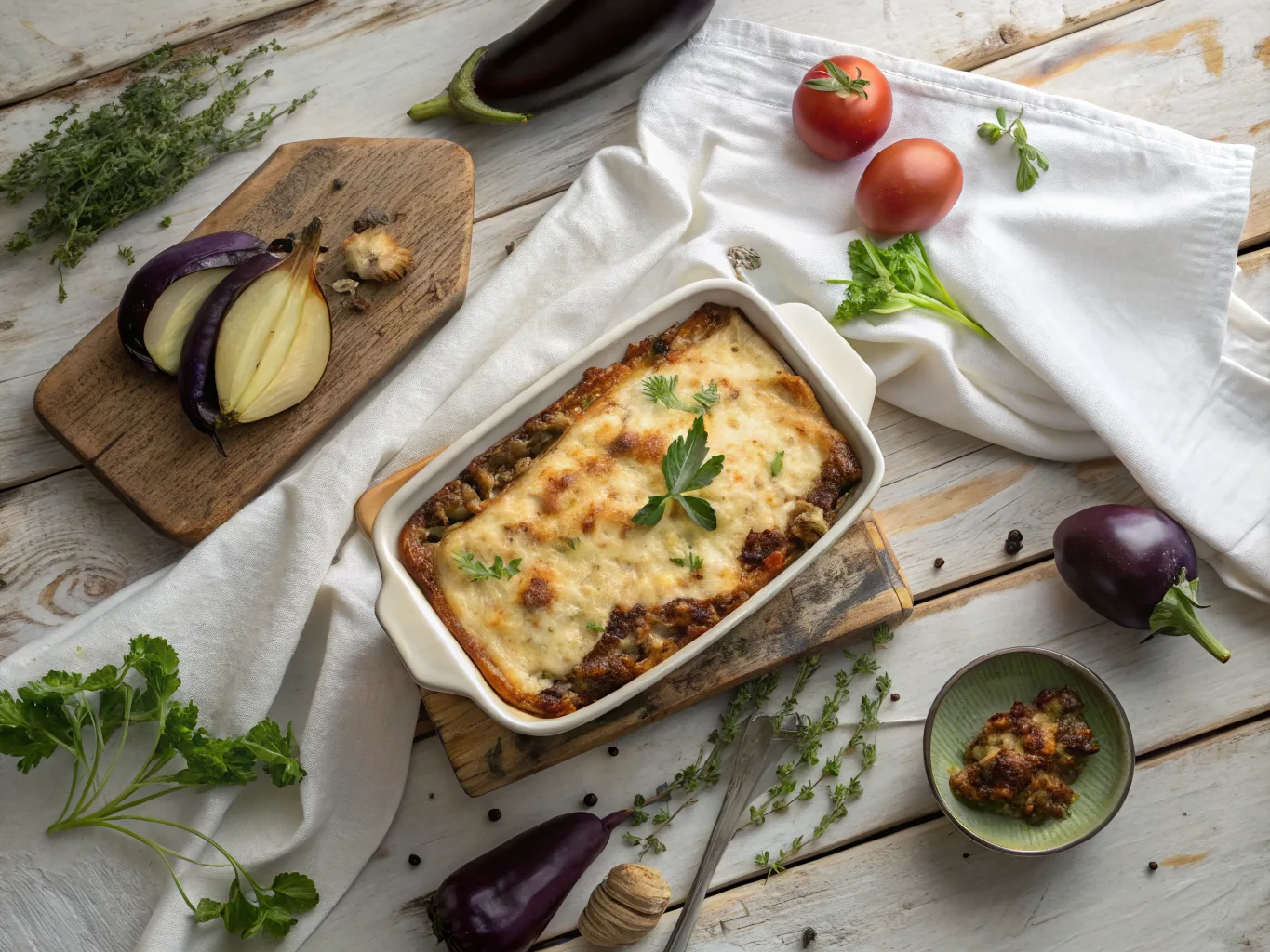 Lamb and Eggplant Moussaka with Creamy Béchamel