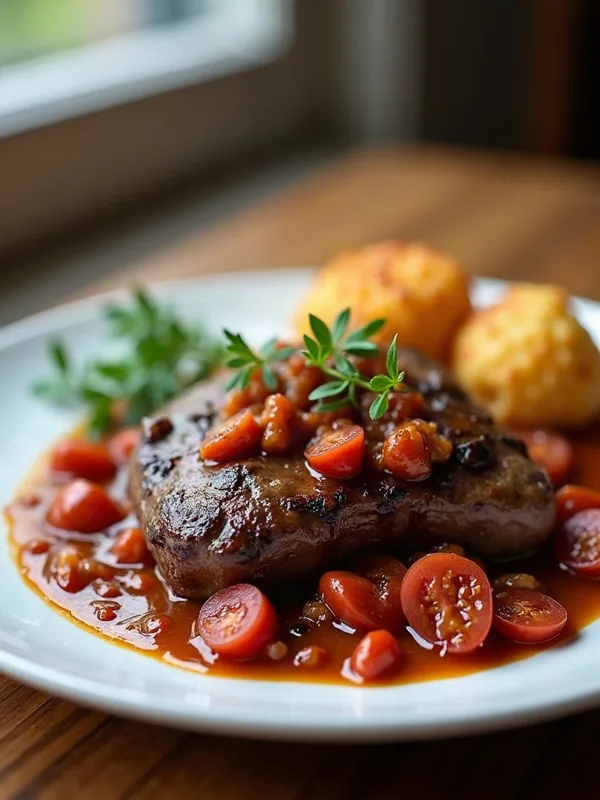 Lamb Kapama with Hilopites
