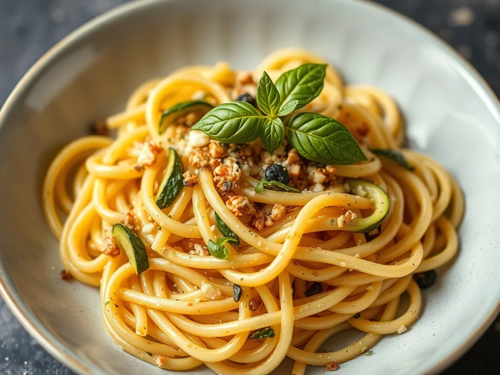 SIBO Friendly Low FODMAP Zucchini Pasta