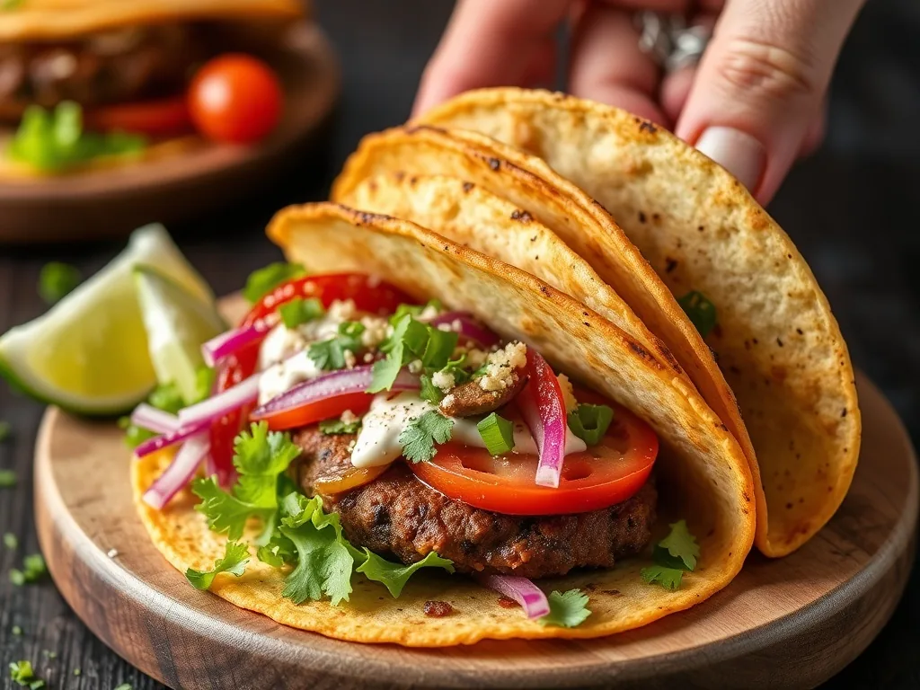 Smash Burger Tacos Easy Recipe