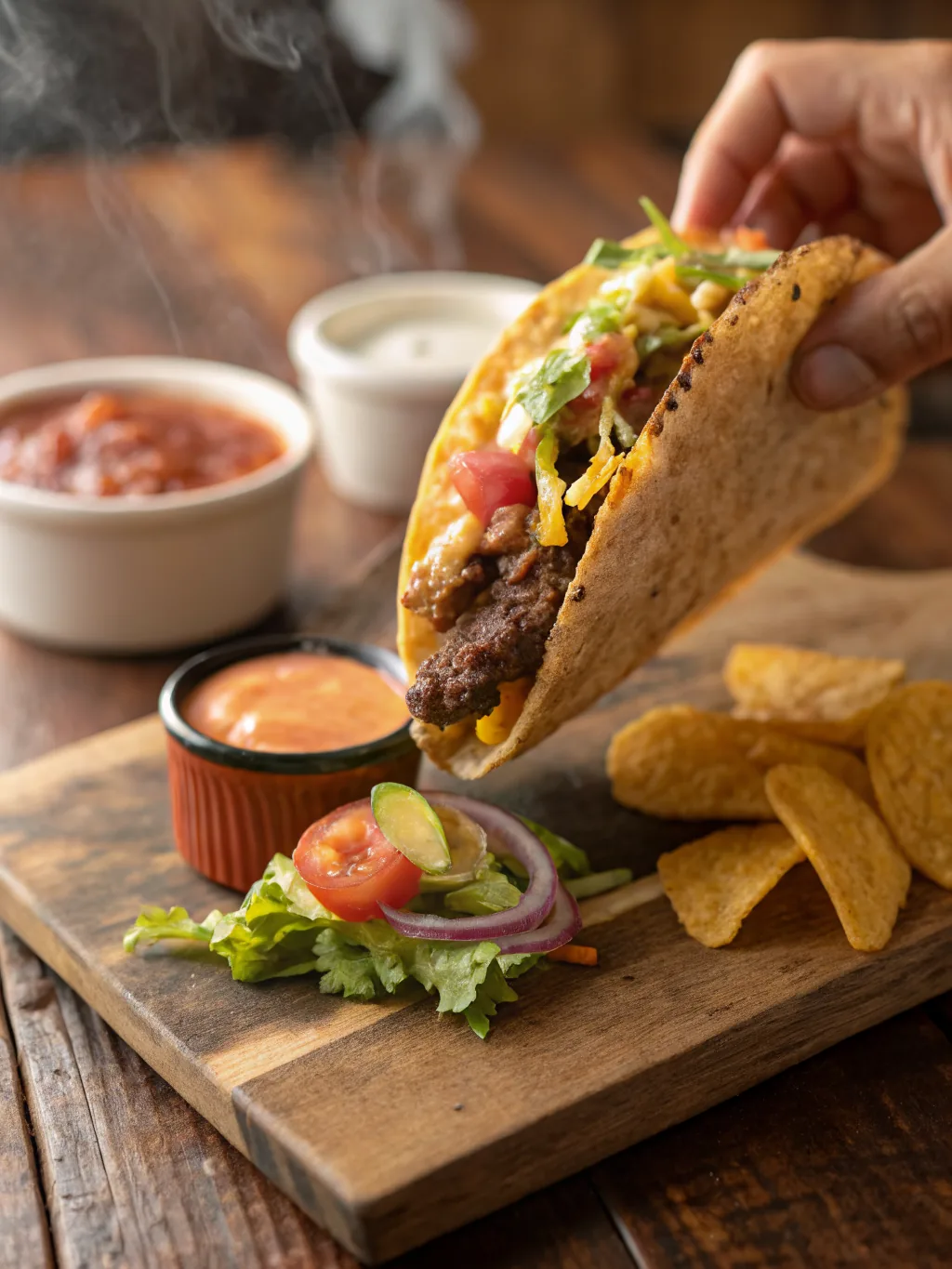 Smash Burger Tacos
