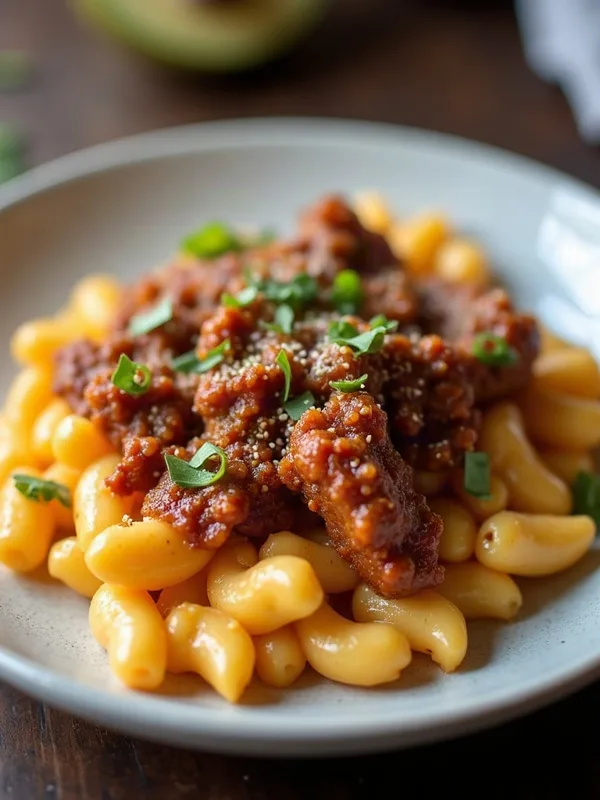 Smoky BBQ Pulled Pork Mac and Cheese