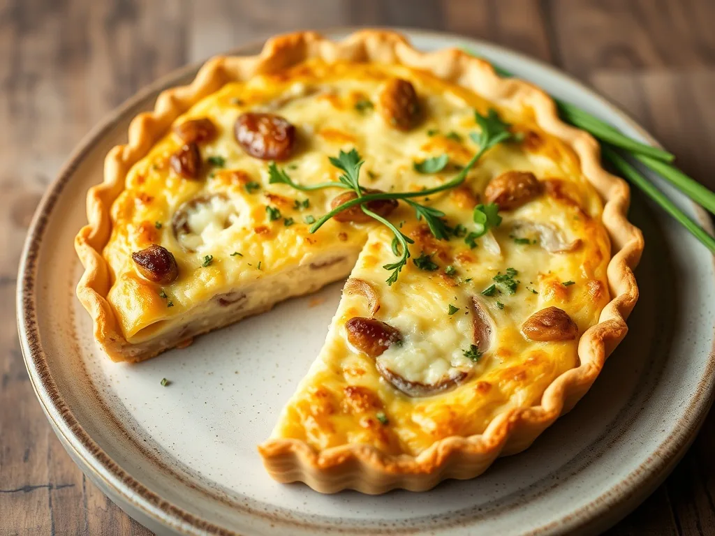 Spring Onion and Cheese Quiche Easy