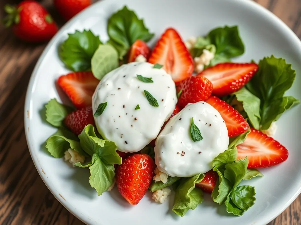 Strawberry Burrata Salad Spring Recipe