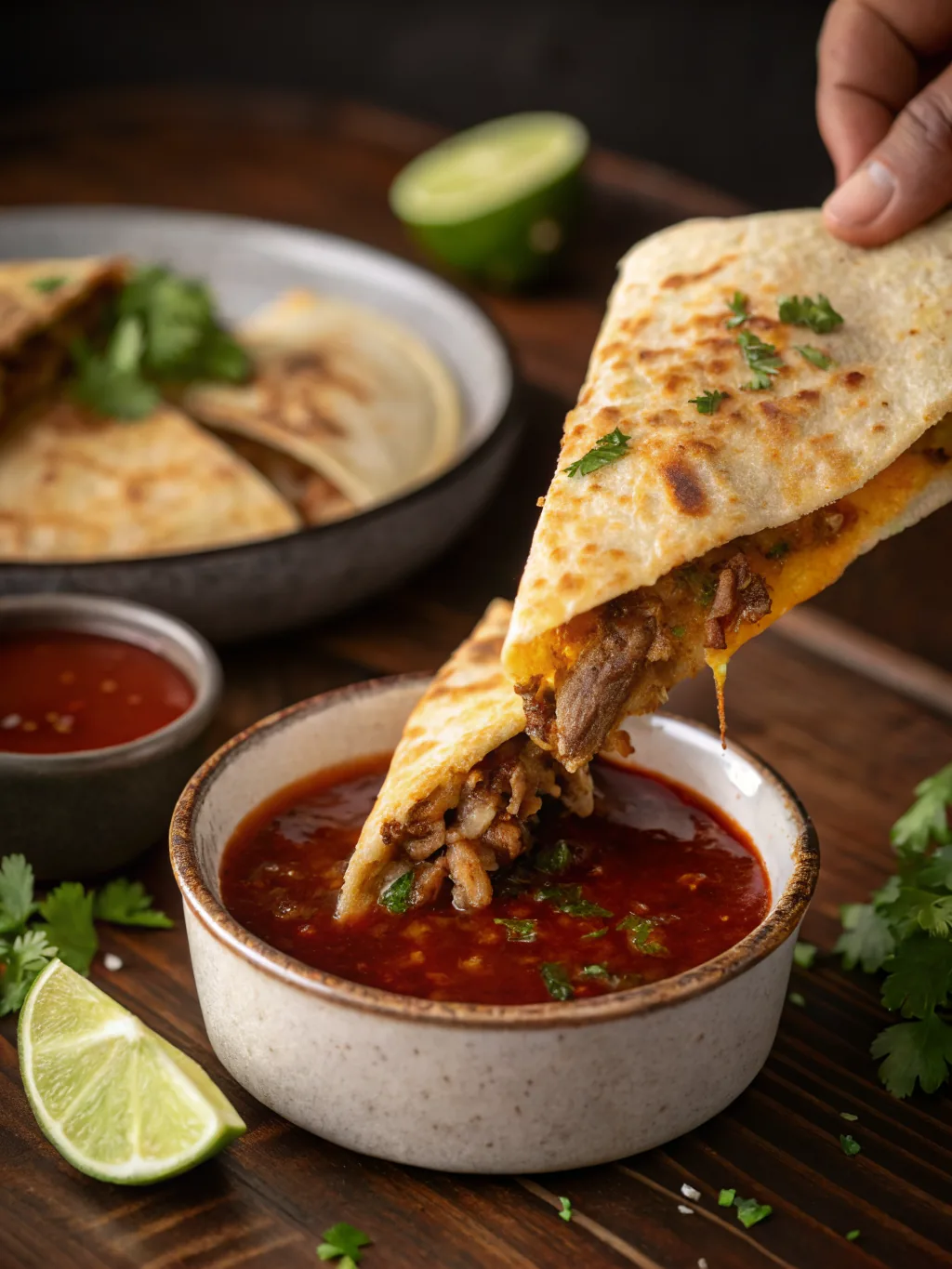 Viral Birria Quesatacos with Consomme