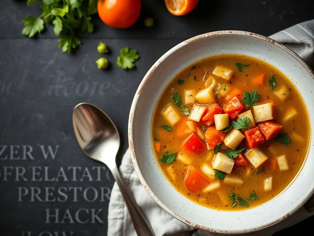 Zero Waste Vegetable Scraps Soup